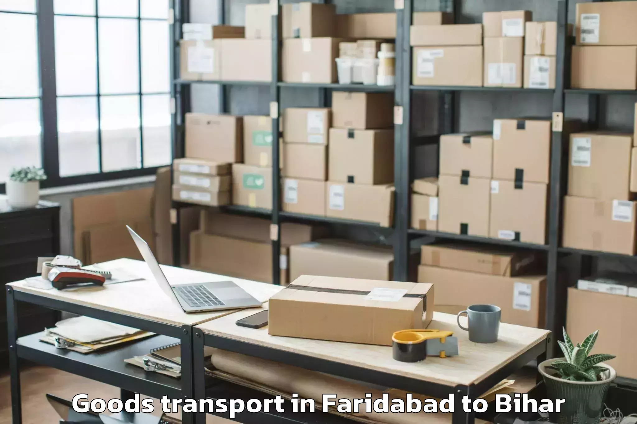 Faridabad to Morwa North Goods Transport